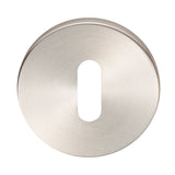 Eurospec Door Furniture Satin Stainless Steel / Mortice Key Profile Escutcheons Eurospec - Standard Profile Escutcheon - Satin Stainless Steel