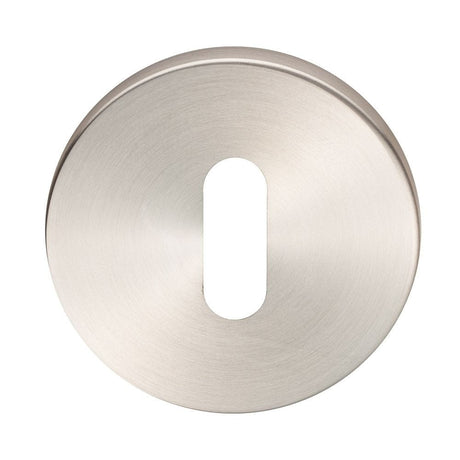 Eurospec Door Furniture Satin Stainless Steel / Mortice Key Profile Escutcheons Eurospec - Standard Profile Escutcheon - Satin Stainless Steel