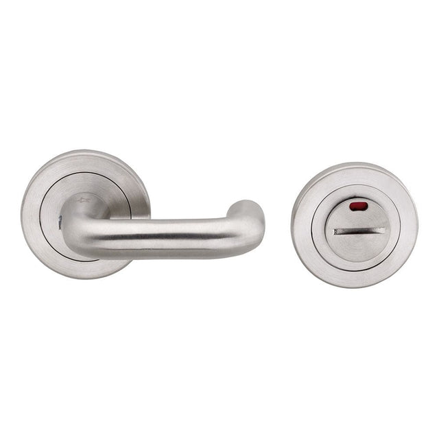 Eurospec Door Furniture Satin Stainless Steel / No Eurospec - Steelworx 316 Turn and Release - Satin Stainless Steel
