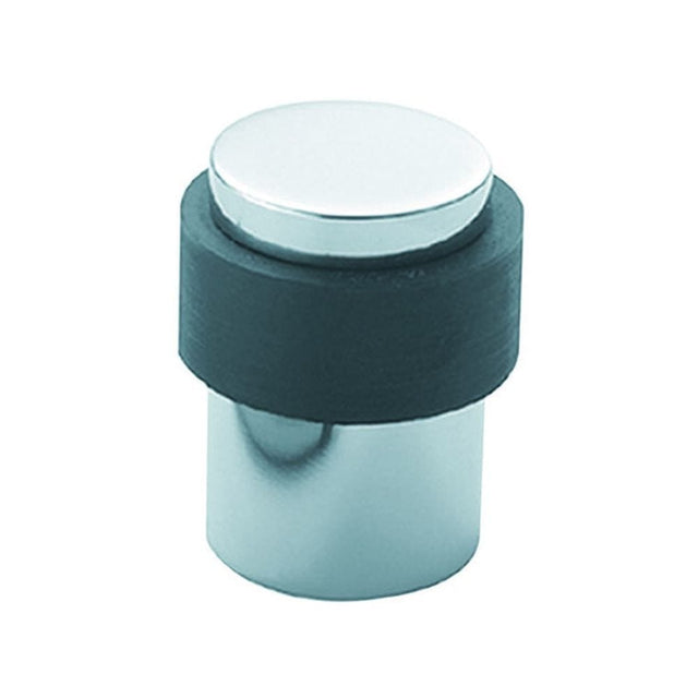 Eurospec Door Furniture Polished Stainless Steel / Floor Door Stop Eurospec - Steelworx Floor Mounted Pedestal Door Stops - Bright Stainless Steel