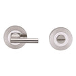 Eurospec Door Furniture Bright/Satin Stainless Steel / No / Easy Turn & Release Eurospec - Steelworx SWL Disabled Thumbturn - Bright/Satin Stainless Steel