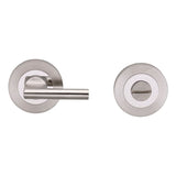 Eurospec Door Furniture Bright/Satin Stainless Steel / No / Easy Turn & Release Eurospec - Steelworx SWL Disabled Thumbturn - Bright/Satin Stainless Steel