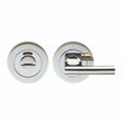 Eurospec Door Furniture Polished Stainless Steel / No / Easy Turn & Release Eurospec - Steelworx SWL Disabled Thumbturn - Bright Stainless Steel
