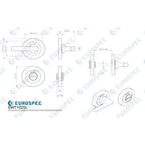 Eurospec Door Furniture Satin Stainless Steel / No / Easy Turn & Release Eurospec - Steelworx SWL Disabled Thumbturn - Satin Stainless Steel