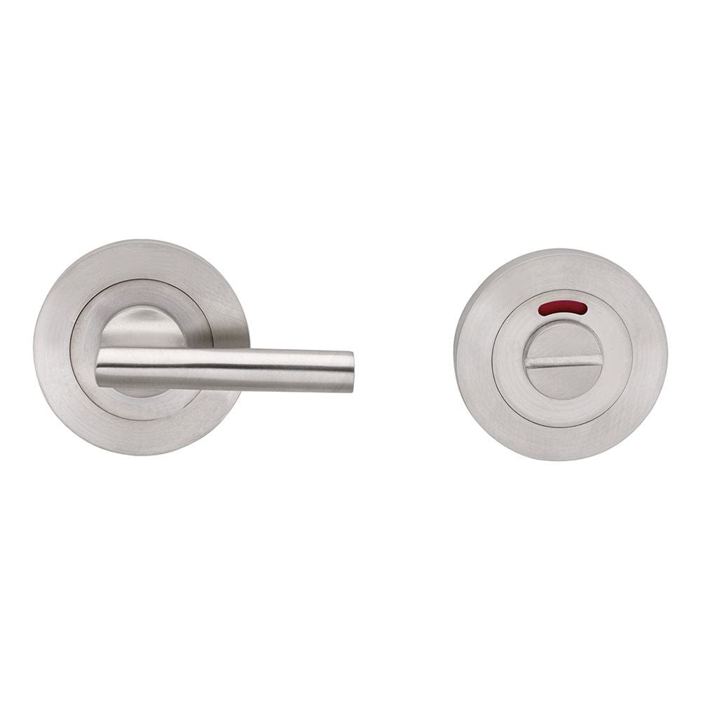 Eurospec Door Furniture Satin Stainless Steel / No / Easy Turn & Release Eurospec - Steelworx SWL Disabled Thumbturn - Satin Stainless Steel