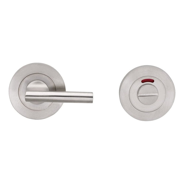 Eurospec Door Furniture Satin Stainless Steel / No / Easy Turn & Release Eurospec - Steelworx SWL Disabled Thumbturn - Satin Stainless Steel