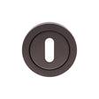Eurospec Door Furniture Matt Black / Mortice Key Profile Escutcheons Eurospec - Steelworx SWL Escutcheon - Matt Black