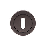 Eurospec Door Furniture Matt Black / Mortice Key Profile Escutcheons Eurospec - Steelworx SWL Escutcheon - Matt Black