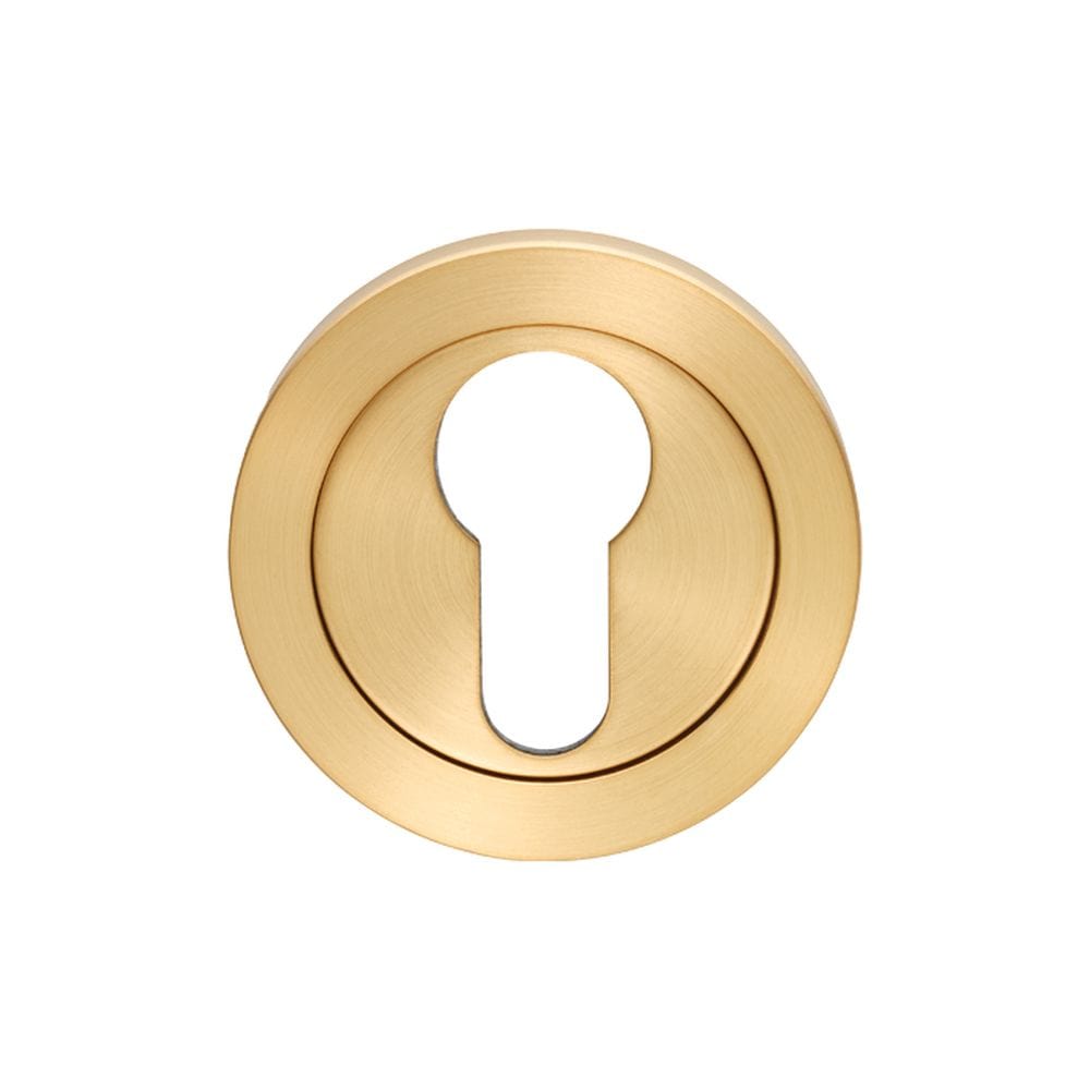 Eurospec Door Furniture Satin PVD / Euro Profile Escutcheons Eurospec - Steelworx SWL Escutcheon - Satin PVD