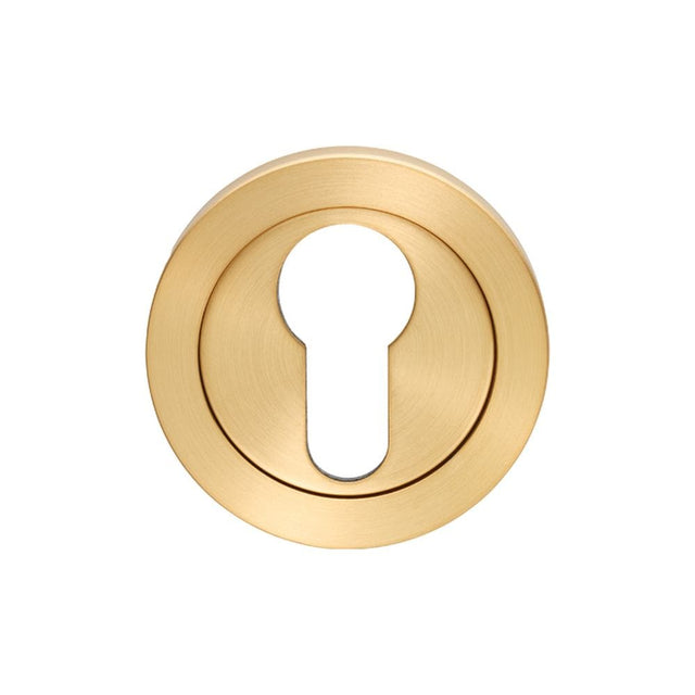 Eurospec Door Furniture Satin PVD / Euro Profile Escutcheons Eurospec - Steelworx SWL Escutcheon - Satin PVD