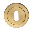 Eurospec Door Furniture Satin PVD / Mortice Key Profile Escutcheons Eurospec - Steelworx SWL Escutcheon - Satin PVD