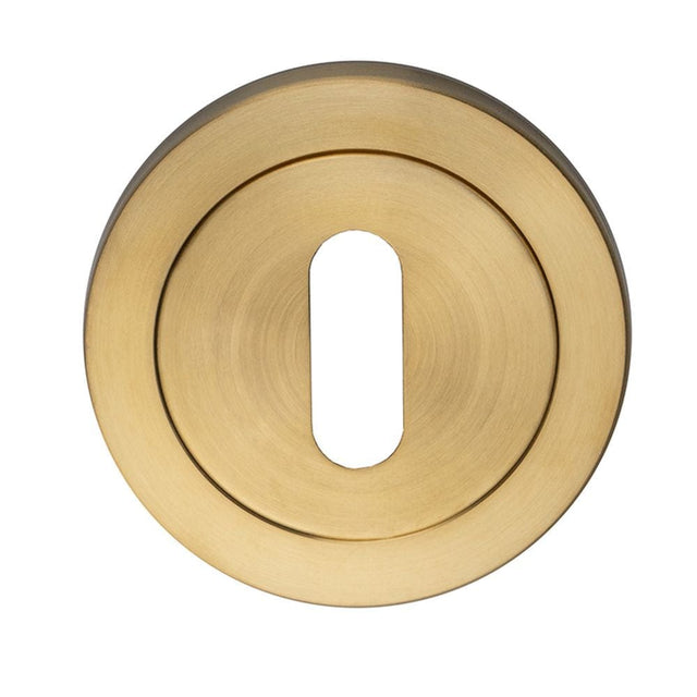 Eurospec Door Furniture Satin PVD / Mortice Key Profile Escutcheons Eurospec - Steelworx SWL Escutcheon - Satin PVD