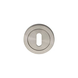 Eurospec Door Furniture Satin Stainless Steel / Mortice Key Profile Escutcheons Eurospec - Steelworx SWL Escutcheon - Satin Stainless Steel