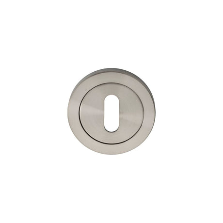 Eurospec Door Furniture Satin Stainless Steel / Mortice Key Profile Escutcheons Eurospec - Steelworx SWL Escutcheon - Satin Stainless Steel