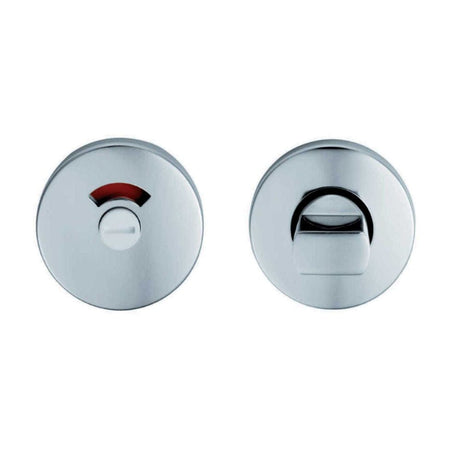 Eurospec Door Furniture Polished Anodised Aluminium / Yes Eurospec - Thumbturn & Release c/w indicator - Polished Anodised Aluminium