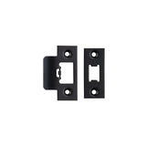 Eurospec Locks & Latches Matt Black / Forend Strike & Fixing Packs Eurospec - Tls Forend & Strike Pack - Matt Black