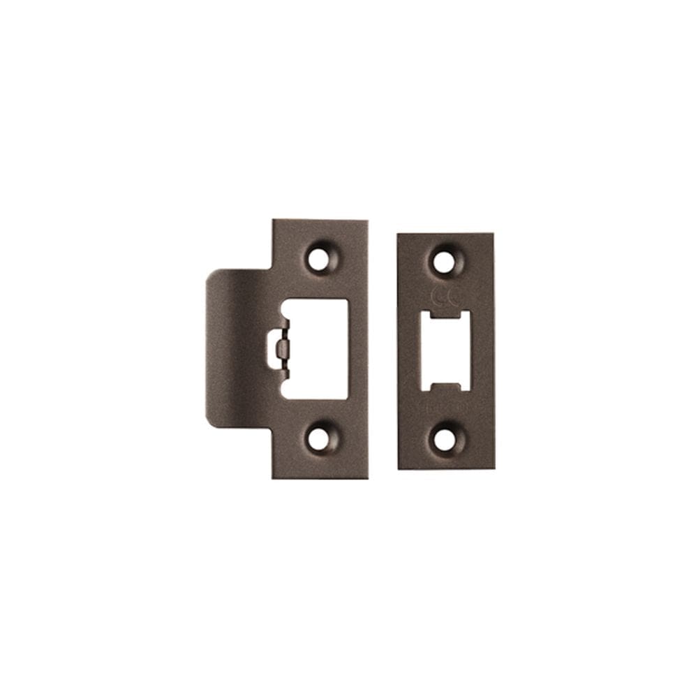 Eurospec Locks & Latches Matt Bronze / Forend Strike & Fixing Packs Eurospec - Tls Forend & Strike Pack - Matt Bronze