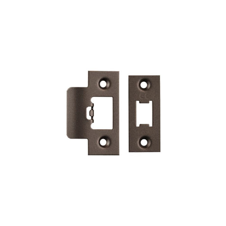 Eurospec Locks & Latches Matt Bronze / Forend Strike & Fixing Packs Eurospec - Tls Forend & Strike Pack - Matt Bronze