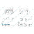 Eurospec Locks & Latches Green / 60mm Eurospec - Traditional Rim Cylinder Nightlatch Green/ - Green