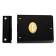 Eurospec Locks & Latches Black Japanned / Rim Locks Eurospec - Traditional Rim Deadlock - Black Japanned