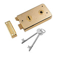 Eurospec Locks & Latches Polished Brass / Rim Locks Eurospec - Traditional Rim Deadlock - Polished Brass