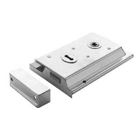 Eurospec Locks & Latches Polished Chrome / Rim Locks Eurospec - Traditional Rim Deadlock - Polished Chrome