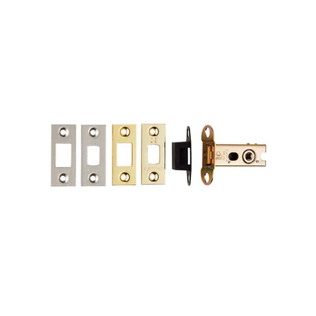 Eurospec Locks & Latches Electro Brassed/Satin Stainless Steel / Tubular Dead Bolts / 2.5" / 65mm Eurospec - Tubular Dead Bolt 64mm - Electro Brassed/Satin Stainless Steel
