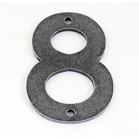 This is an image showing Finesse - Pewter Door Number - 8 available from trade door handles, quick delivery and discounted prices
