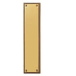 This is an image of a Carlisle Brass - Georgian Finger Plate - Polished Brass that is availble to order from Trade Door Handles in Kendal.