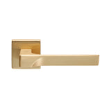 This is an image of a Manital - Flash Lever on Square Rose Satin Brass - Satin Brass that is availble to order from Trade Door Handles in Kendal.