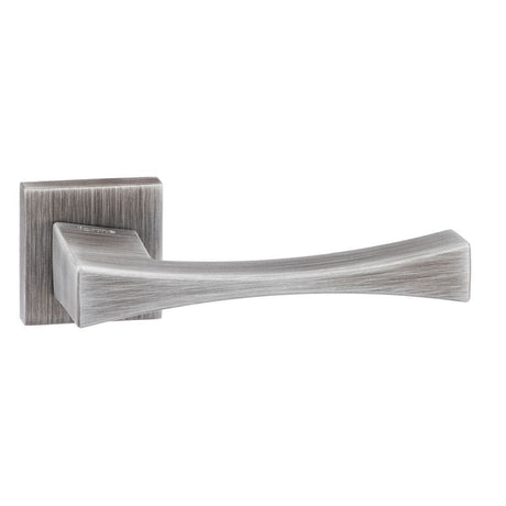 Forme Door Furniture Urban Graphite / Square Rose Forme Artemide Designer Lever on Minimal Square Rose - Urban Graphite