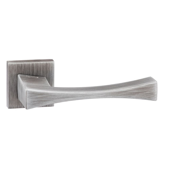Forme Door Furniture Urban Graphite / Square Rose Forme Artemide Designer Lever on Minimal Square Rose - Urban Graphite