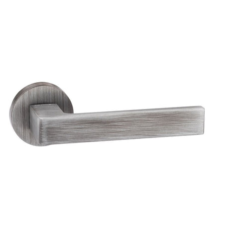 Forme Door Furniture Urban Graphite / Round Rose Forme Asti Designer Lever on Minimal Round Rose - Urban Graphite