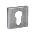 Forme Door Furniture Urban Graphite / Euro Profile Escutcheons Forme Euro Escutcheon on Minimal Square Rose - Urban Graphite