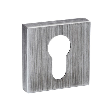 Forme Door Furniture Urban Graphite / Euro Profile Escutcheons Forme Euro Escutcheon on Minimal Square Rose - Urban Graphite
