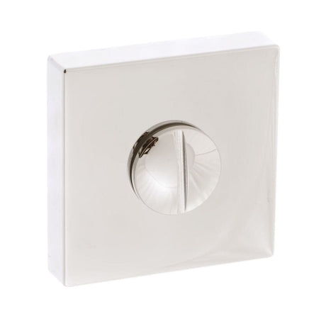 Forme Door Furniture Polished Nickel / No Forme WC Turn and Release on Minimal Square Rose - Polished Nickel