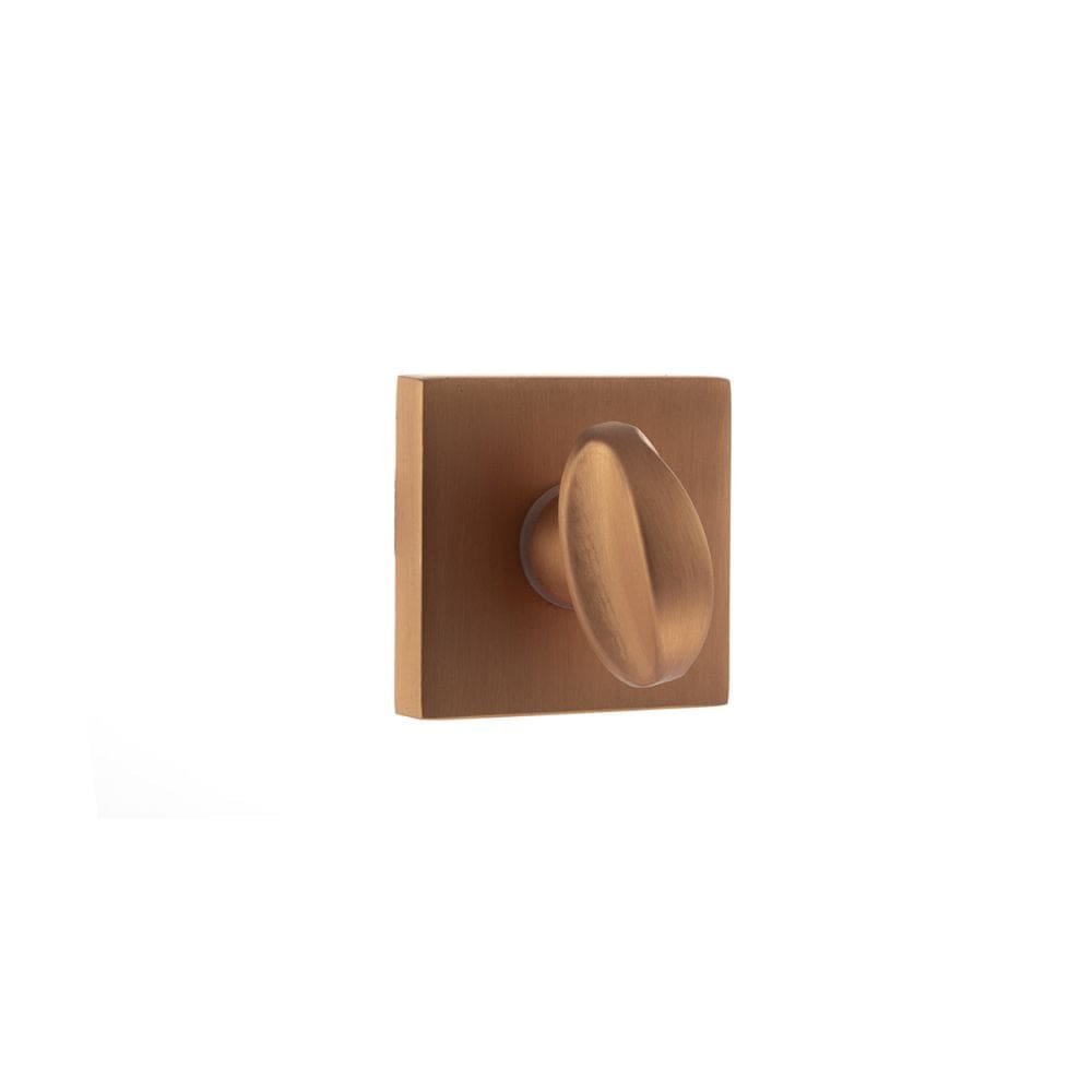 Forme Door Furniture Urban Satin Copper / No Forme WC Turn and Release on Minimal Square Rose - Urban Satin Copper