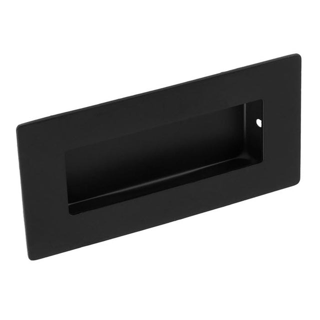 This is an image of a Carlisle Brass - Flush Pull - Matt Black that is availble to order from Trade Door Handles in Kendal.