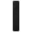 This is an image of a Carlisle Brass - Finger Plate Plain - Matt Black that is availble to order from Trade Door Handles in Kendal.