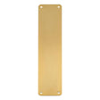 This is an image of a Carlisle Brass - Finger Plate Plain - Satin PVD that is availble to order from Trade Door Handles in Kendal.