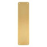 This is an image of a Carlisle Brass - Finger Plate Plain - Satin PVD that is availble to order from Trade Door Handles in Kendal.