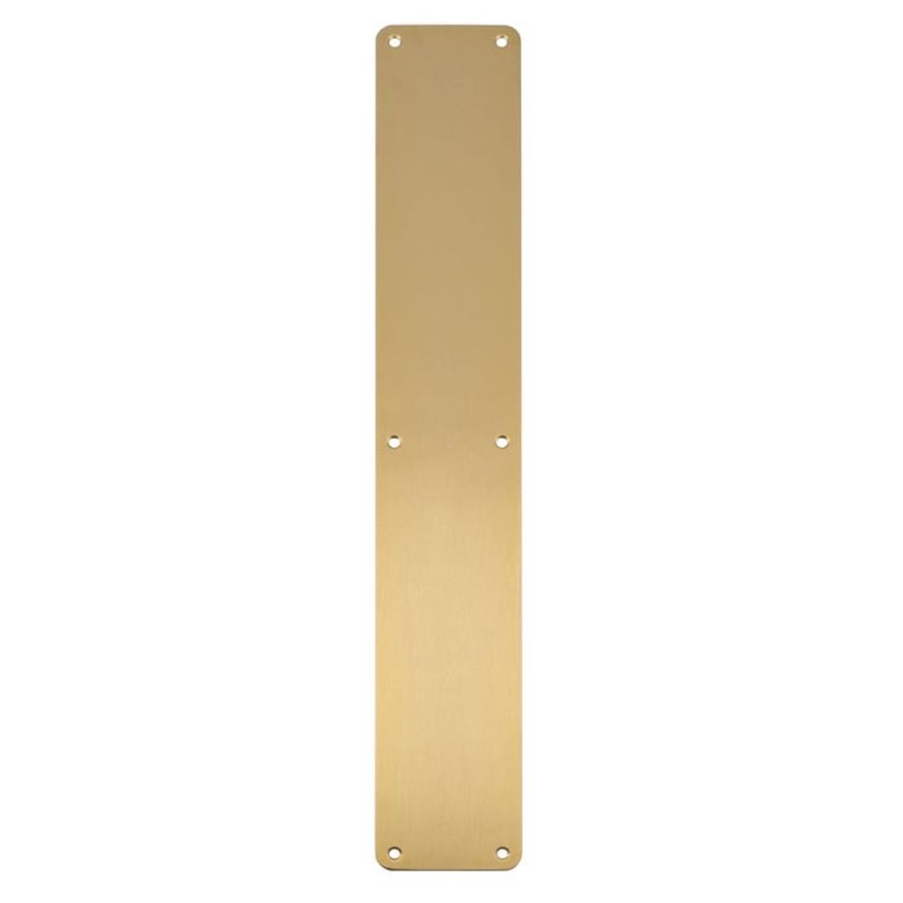 This is an image of a Carlisle Brass - Finger Plate Plain - Satin PVD that is availble to order from Trade Door Handles in Kendal.