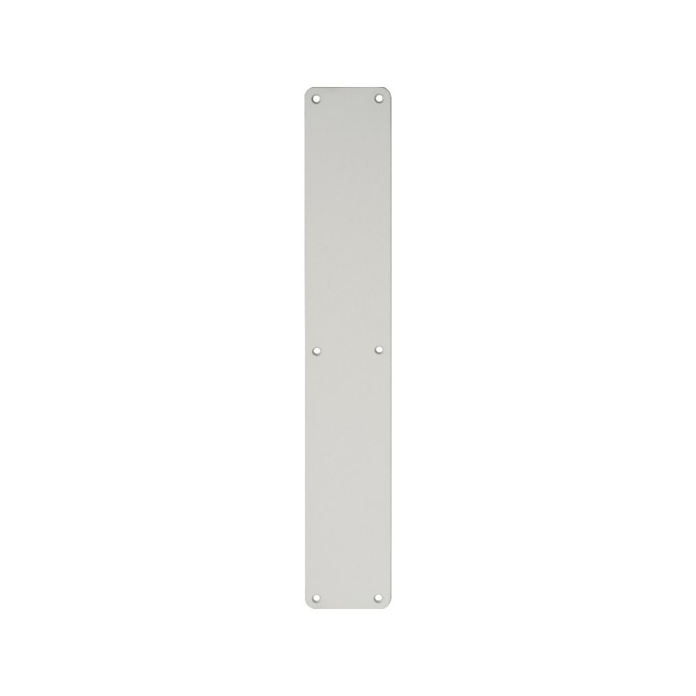 This is an image of a Eurospec - Plain Finger Plate - Satin Anodised Aluminium that is availble to order from Trade Door Handles in Kendal.