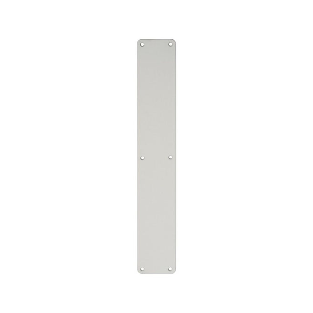 This is an image of a Eurospec - Plain Finger Plate - Satin Anodised Aluminium that is availble to order from Trade Door Handles in Kendal.