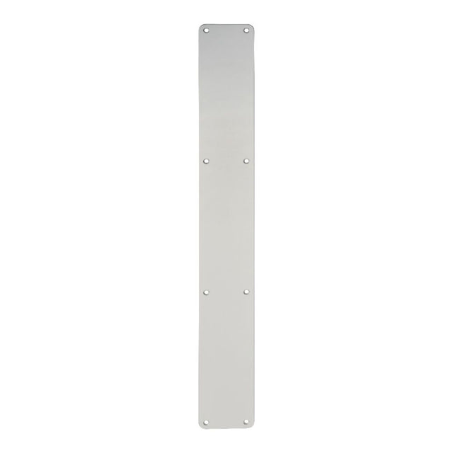 This is an image of a Eurospec - Plain Finger Plate - Satin Anodised Aluminium that is availble to order from Trade Door Handles in Kendal.