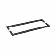 Frelan Hardware Door Furniture Matt Black / Back to Back Fixing Pack Frelan - MB 425x20mm B/B Mitred Linear Knurled Pull Handle