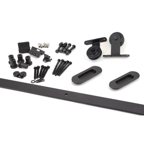 From The Anvil Door Furniture Black / Sliding Door Gear From The Anvil - 100kg Black (Top Mount) Sliding Door Hardware Kit (2m Track)
