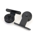 From The Anvil Door Furniture Black / Sliding Door Gear From The Anvil - 100kg Black (Top Mount) Sliding Door Hardware Kit (3m Track)