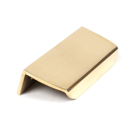 From The Anvil Cabinet Hardware Aged Brass / Edge Pull / 100mm From The Anvil - Aged Brass 100mm Moore Edge Pull