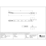 From The Anvil Window Furniture Aged Brass / 12"/300mm From The Anvil - Aged Brass 12" Hinton Stay